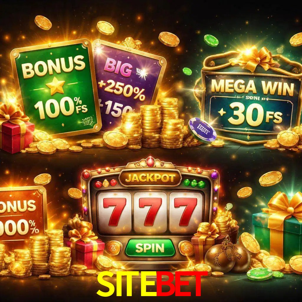 Tipos de bonos SITEBET incluyendo recompensas de bienvenida y promociones continuas